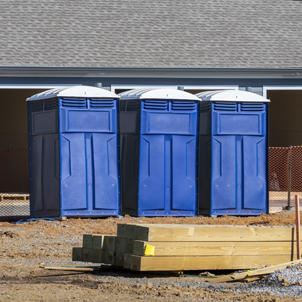 what is the maximum capacity for a single porta potty in State Line
